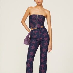 AFRM Braxton Cropped Bustier